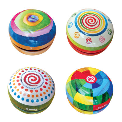 Tin Yo-Yo with Free Spin 'Fantasy' (1 display with 12 pcs, 4 designs)