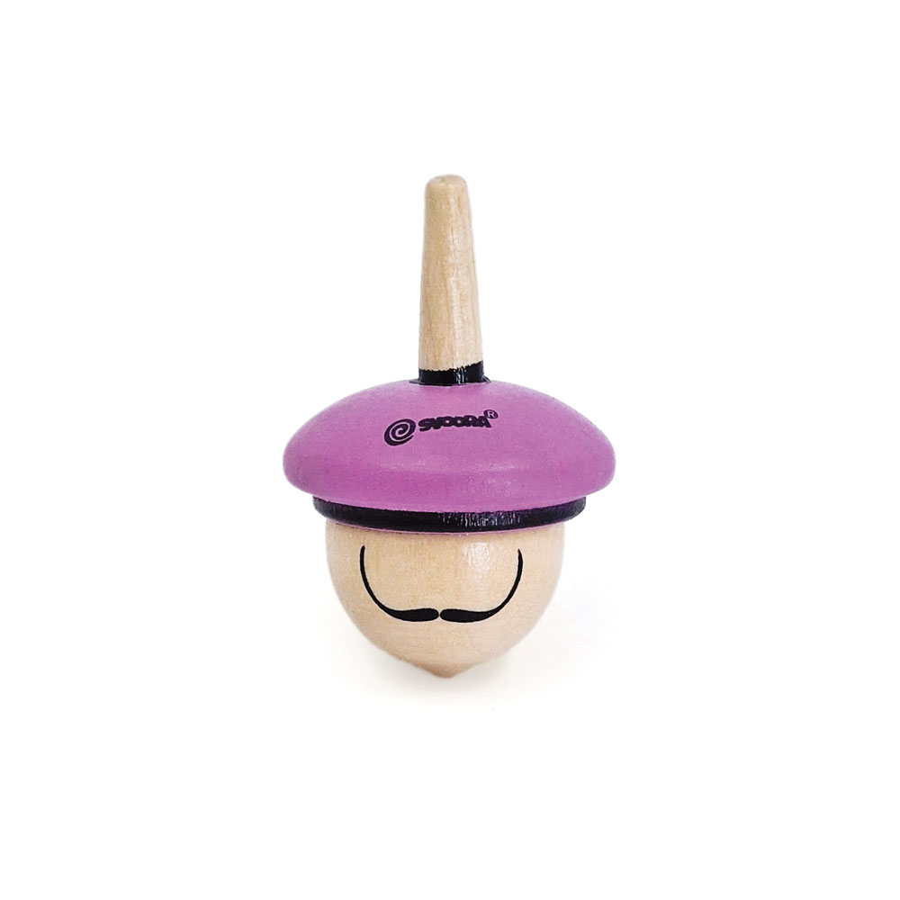 Wooden Spinning Top The Artist - Spinning Hats Collection
