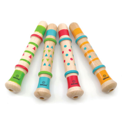 Lightweight Educational Wooden Flute Toy for Kids Children Practice seven Colors 4Colors Musical Instrument Flute for Kids 