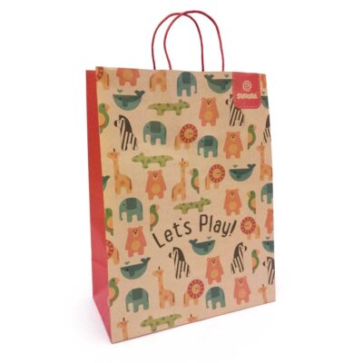 Paper Bag 'Animals' 32x16x43 cm