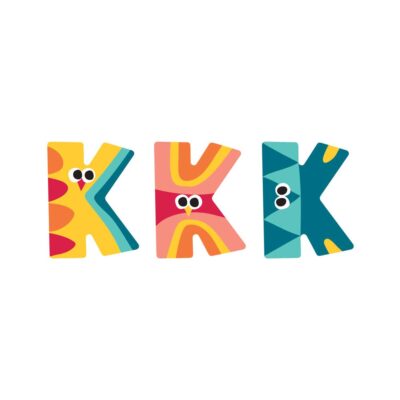 Wooden Greek Letter Circus 'K'