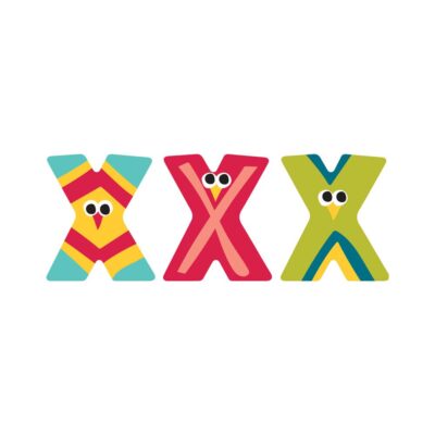 Wooden Greek Letter Circus 'X'